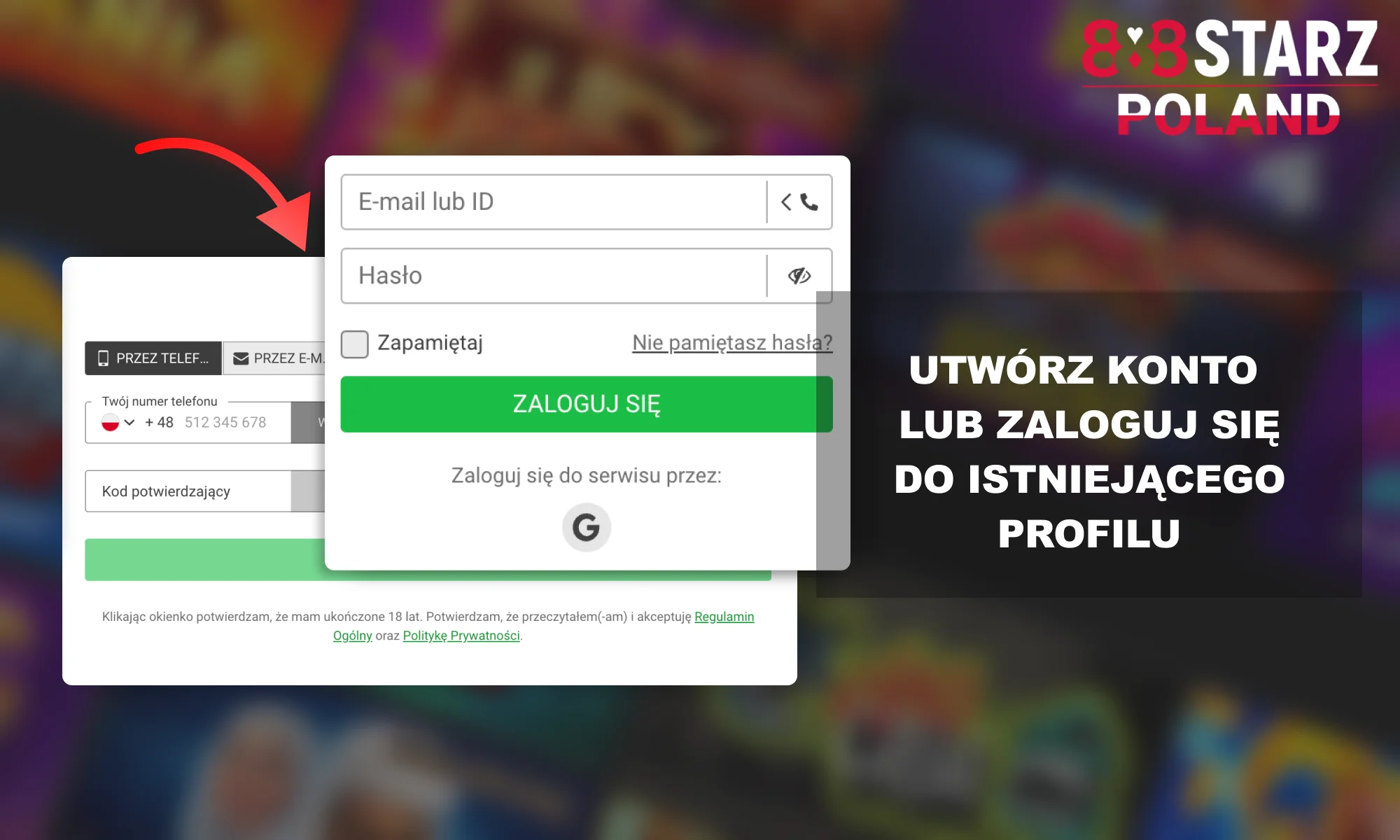 888Starz – zarejestruj się na stronie lub w aplikacji