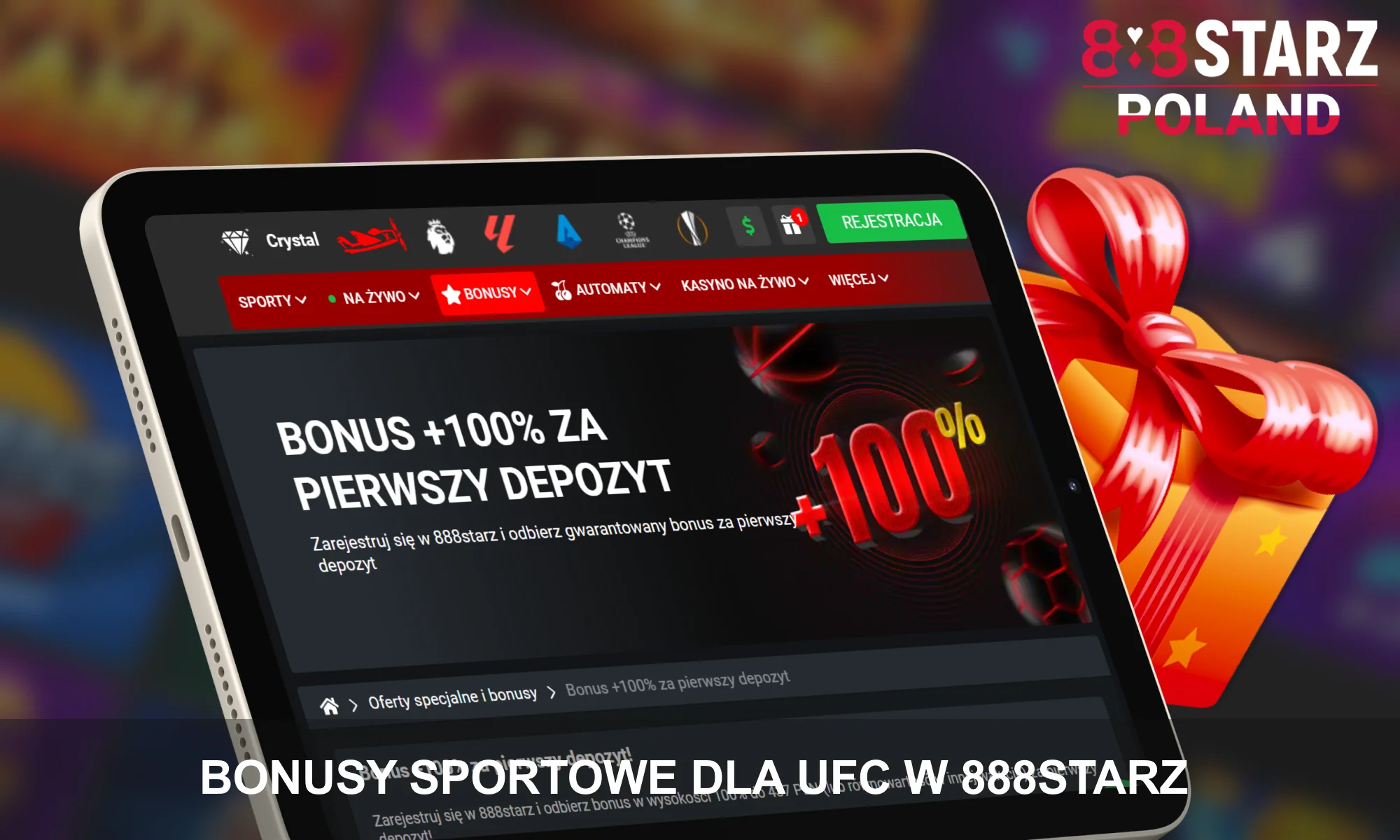 Obstawiaj UFC na 888Starz, korzystając z bonusów