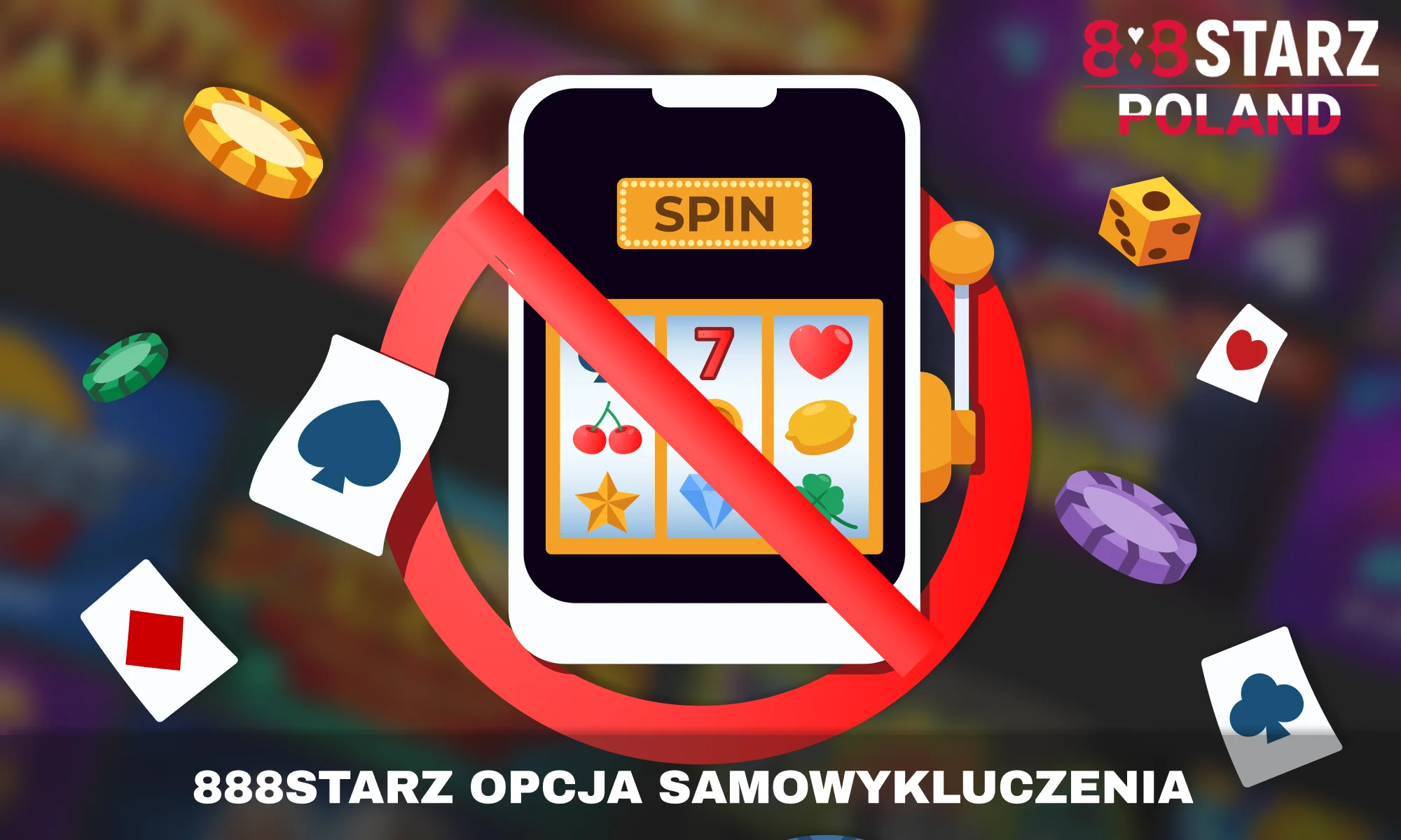 Gracze z Polski mogą wysłać wiadomość do 888Starz, jeśli chcieliby zrobić sobie przerwę w korzystaniu z serwisu