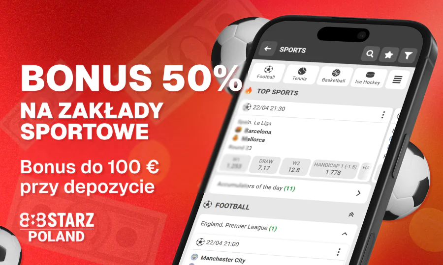 Bonus 50% dla polskich graczy w 888Starz w każdy wtorek