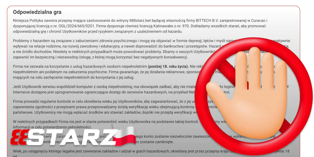 Odpowiedzialna gra w 888starz w Polsce